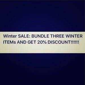 Winter Clothing Bundle: 3 ITEMS = 20% DISCOUNT